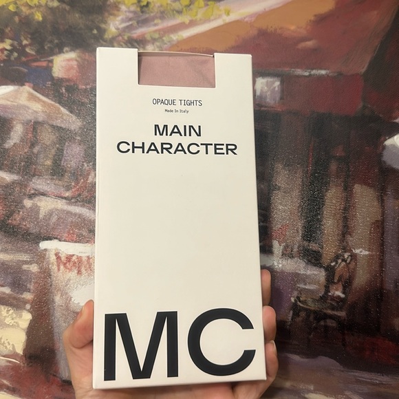 Main Character- opaque tights made in Italy S/M Vintage Rose - Picture 1 of 2